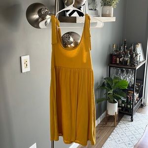 Wild Fable relaxed mini dress w/ adjustable tie straps- worn 2x as beach coverup